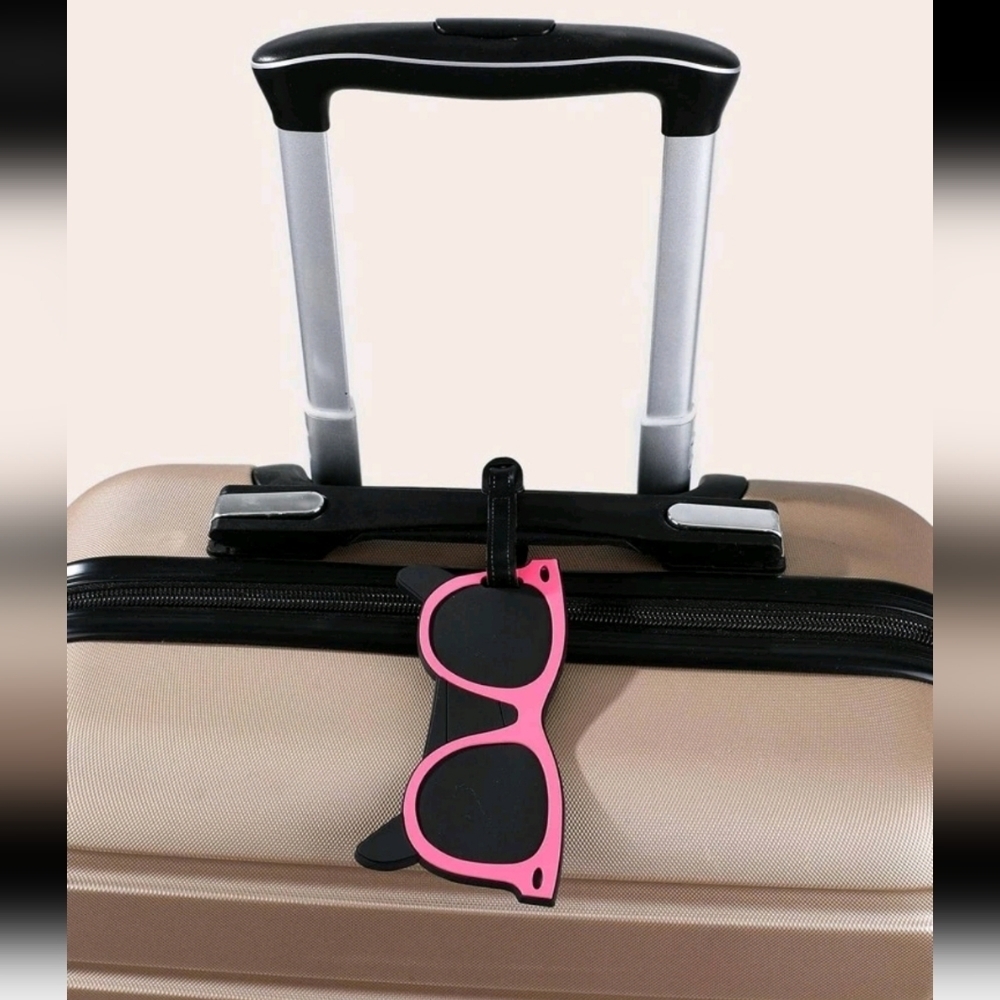 🆕️🧳🕶HOT PINK SUNGLASSES LUGGAGE TAG🕶🧳
